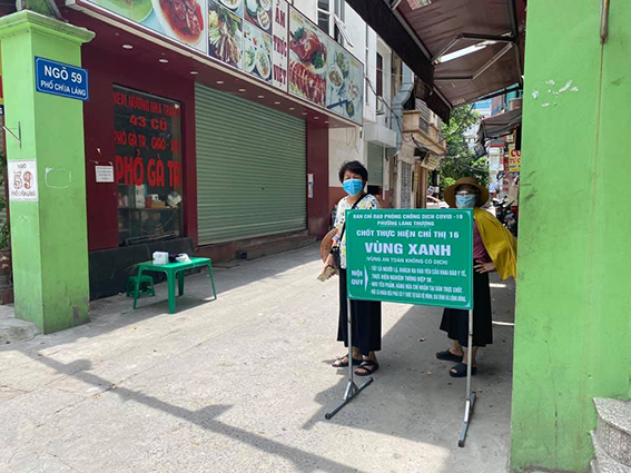 Quận Đống Đa: Nhân rộng mô hình ''Vùng xanh'' là nhiệm vụ trọng tâm để chặn dịch bệnh COVID-19